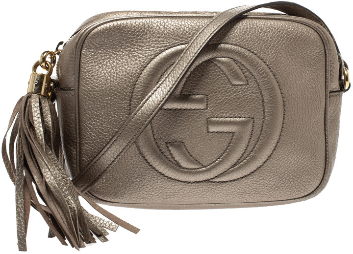 gucci soho disco bag metallic gold