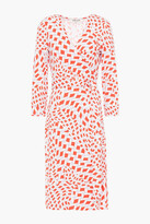 Thumbnail for your product : Diane von Furstenberg Polka-dot Stretch-jersey Wrap Dress