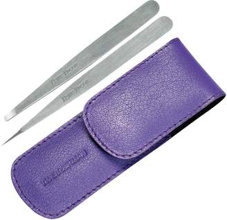 Tweezerman Petite Tweeze Leather Case Set Lavender by