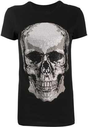 Philipp Plein Skull rhinestone T-Shirt