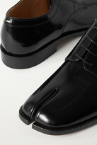 Thumbnail for your product : Maison Margiela Tabi Split-toe Glossed-leather Brogues - Black
