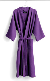 Waffle Bathrobe - Vibrant Purple