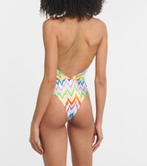 Thumbnail for your product : Missoni Mare Zig-zag printed cutout swimsuit