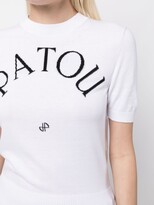 Thumbnail for your product : Patou Jacquard-knit short-sleeved jumper