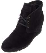 Thumbnail for your product : Prada Sport Suede Wedges Boots Black Sport Suede Wedges Boots