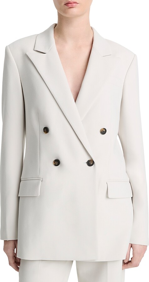Vince Soft Sculpture Double-Breasted Blazer