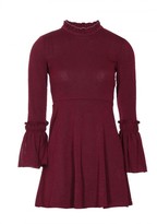 Thumbnail for your product : AX Paris Wine High Neck Bell Sleeve Tunic