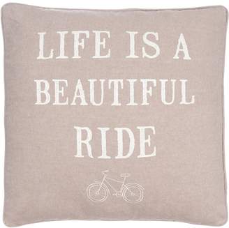 Skylar ''Life is a Beautiful Ride'' Throw Pillow