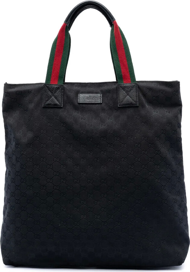 Gucci Pre-Owned 2016-2025 GG Canvas Web Vertical tote bag