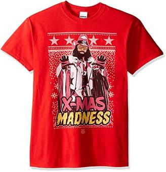 WWE Men's Macho Man X-Mas Madness Ugly Christmas T-Shirt