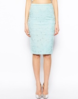 Thumbnail for your product : Warehouse Lace Pencil Skirt