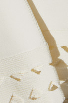 Thumbnail for your product : Maje Mariade Laser-cut Stretch-knit Sweater
