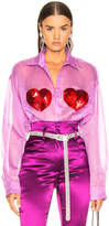 Thumbnail for your product : Ashish Classic Sequin Heart Shirt in Orchid & Red | FWRD