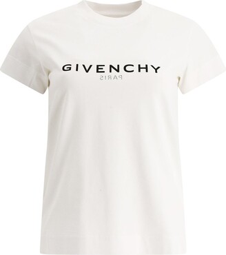 Givenchy Logo Printed Reverse Crewneck T-Shirt
