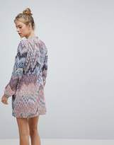 Thumbnail for your product : AX Paris Long Sleeve Graphic Print Dress