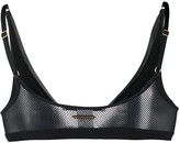 Thumbnail for your product : Stella McCartney Mesh Panel Triangle Bikini Top