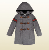 Thumbnail for your product : Gucci Grey Wool Montgomery Coat