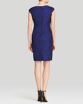 Thumbnail for your product : Adrianna Papell Dress - Cap Sleeve Embellished Scoop Neck Brocade Sheath