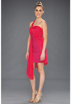 Thumbnail for your product : Halston One Strap Ponte Dress with Overlay