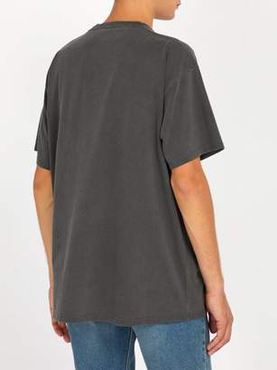Balenciaga Goth Oversized Cotton T-shirt - Mens - Black