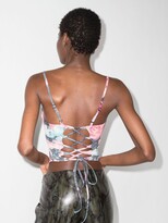 Thumbnail for your product : Miaou Venus floral-print corset