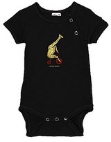 Thumbnail for your product : Small Plum Viscose of Bamboo \"Giraffe\" bodysuit, black