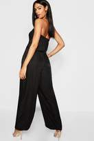 Thumbnail for your product : boohoo Tall Bandage Toggle Utility Jumpsuit