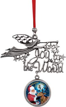 Joy to the World Santa Share The Joy JFK Half Dollar Ornament By American Coin Treasures