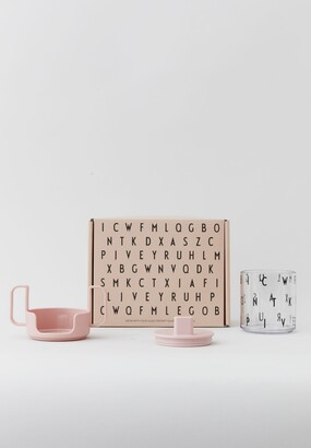 Design Letters Grow With Your Glass Tritan Gift Set - Nude