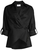 Thumbnail for your product : Significant Other Savannah Wrap Linen-Blend Shirt