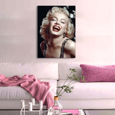 Ebern Designs Marilyn Monroe - Wrapped Canvas Photograph