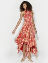 Thumbnail for your product : Halston Printed Handkerchief Gown