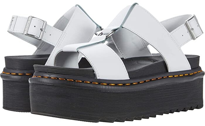 Dr. Martens White Francis Platform Sandals - ShopStyle