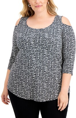 jm collection tops plus size