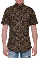 Thumbnail for your product : Dolce & Gabbana Pixel Camo-Print Short-Sleeve Woven Shirt, Olive