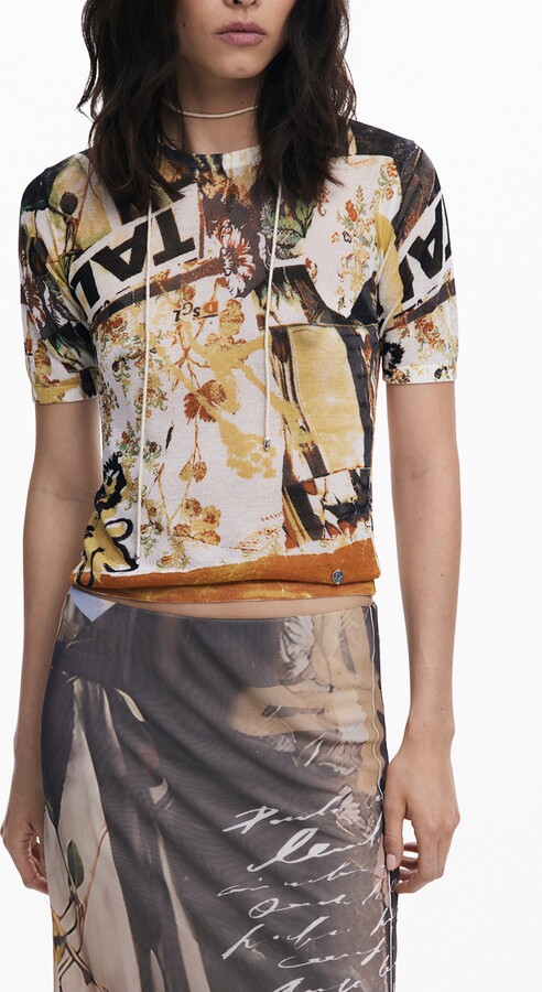 Desigual Abstract Print T-Shirt