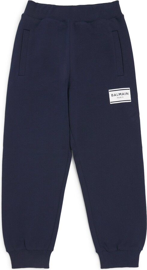 Balmain Kids Cotton Logo Sweatpants