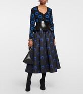 Thumbnail for your product : Alexander McQueen Iris jacquard knit cardigan