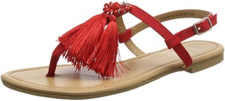 New Look Women's Wide Foot Hippy Open Toe Sandals (Bright Red 60) 3 UK (36 EU)