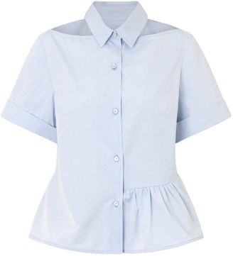 Eudon Choi LT Blue Cotton Blanche Shirt