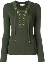 Thumbnail for your product : MICHAEL Michael Kors lace-up ribbed sweater