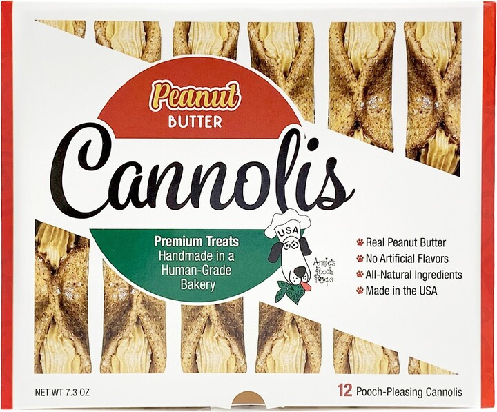 Annie's Pooch Pops Peanut Butter Cannolis Dog Treats, 12 count
