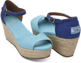 Thumbnail for your product : Toms Blue Mix Women's Platform Wedges