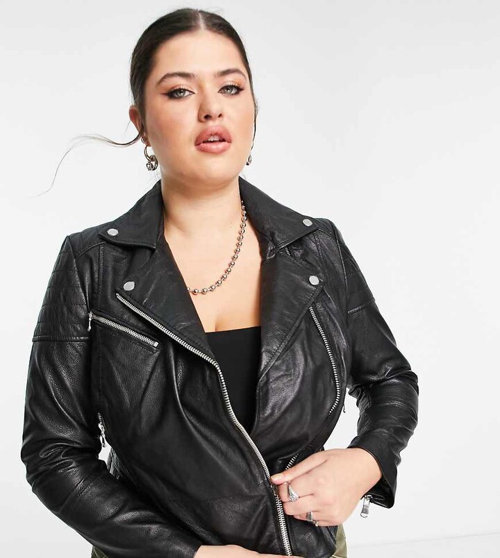 leather jacket size 16