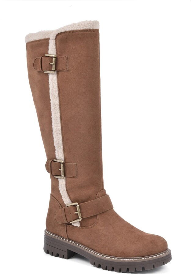 White Mountain Footwear CLIFFS BY WHITE MOUNTAIN Merri Tall Faux