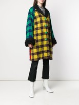 Thumbnail for your product : Versace Pre-Owned 1990's Oversized Checked Coat