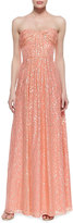 Thumbnail for your product : Erin Fetherston Strapless Fine Lollipop Print Gown, Desert Flower/Silver
