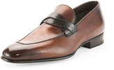 Thumbnail for your product : Tom Ford Adney Twist-Front Loafer, Brown