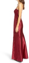 Thumbnail for your product : Alfred Sung Strapless Satin Trumpet Gown