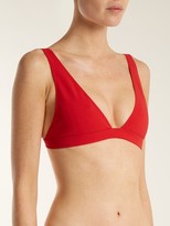 Thumbnail for your product : Rochelle Sara The Enga V-neck Bikini Top - Red